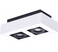 Точковий накладний світильник Azzardo AZ4433 NIKEA 2 GU10 WH/BK