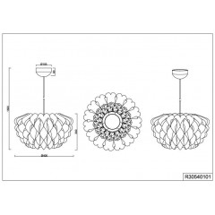 Люстра-підвіс Trio Tilia R30540101