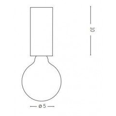 Точковий накладний світильник Ideal lux 233031 Petit PL1 Ottone