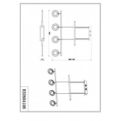 Люстра-підвіс Trio Prater R32604106