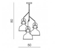 Люстра-підвіс Azzardo Darling 3 line glass MD71940-3A