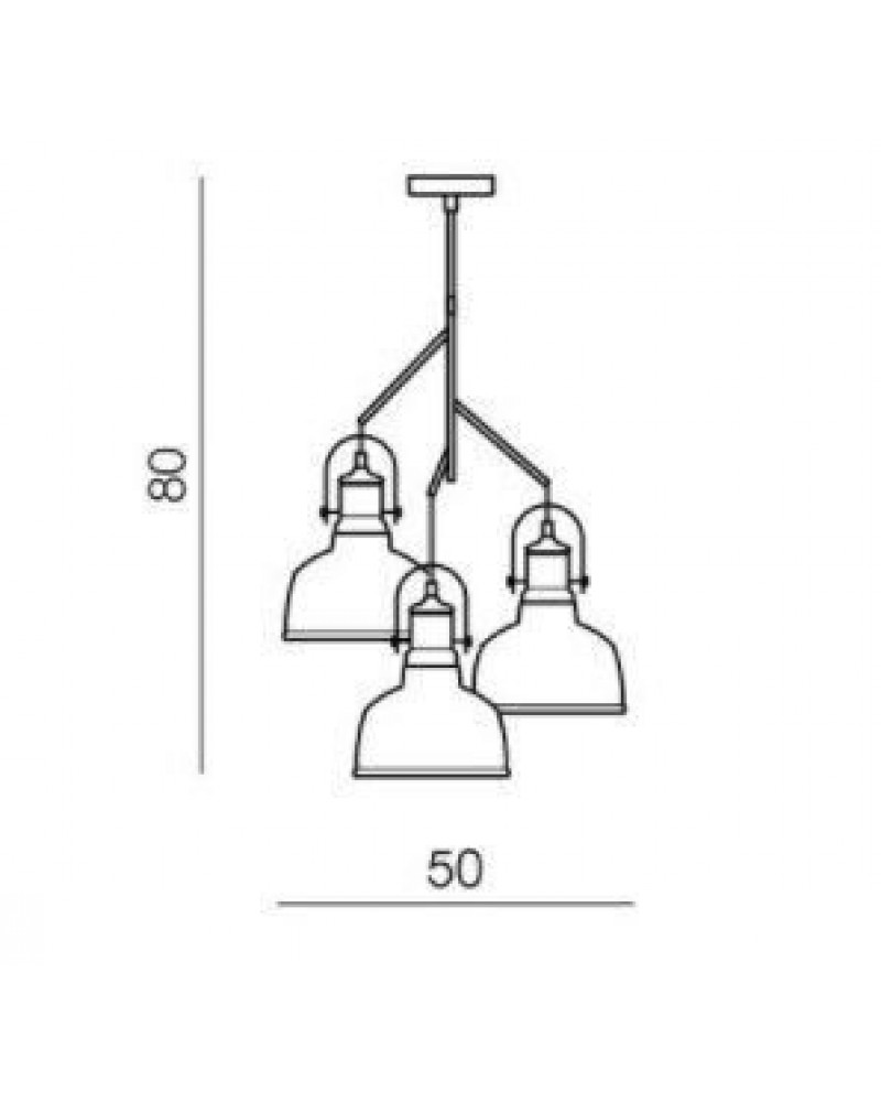 Люстра-підвіс Azzardo Darling 3 line glass MD71940-3A