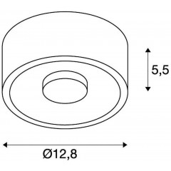 Точковий накладний світильник SLV 117351