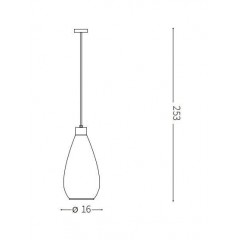 Люстра-підвіс Ideal lux 238838 Bergen-2 SP1 Fume