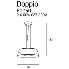 Люстра-підвіс Maxlight P0250 Doppio