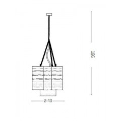 Люстра-підвіс Ideal lux 207636 Amaca SP1 D40