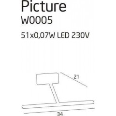 Підсвітка для картин і дзеркал Maxlight W0005 Picture