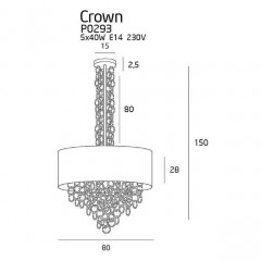 Люстра Maxlight P0293 CROWN