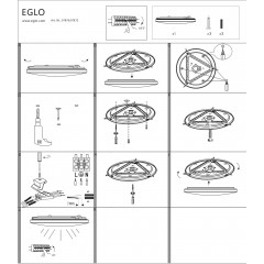 Стельовий світильник Eglo 97878 Frania-S