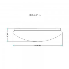 Стельовий світильник Zuma Line Carpi Ceiling RLX96437-1L