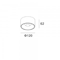 Точковий накладний світильник Skarlat RSLC78013 30W WH 4000K