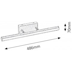 Підсвітка для картин і дзеркал Rabalux Silas 5720