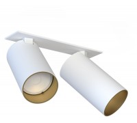 Спот з двома лампами Nowodvorski 7684 MONO SURFACE II WHITE/GOLD PL