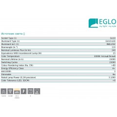 Бра спрямованого світла Eglo 92922 Brivi 1