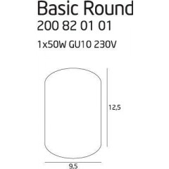 Точковий накладний світильник Maxlight C0067 Basic Round