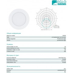 Точковий врізний світильник Eglo 64599 Fueva 1