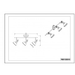 Спот з трьома лампами Trio Gina R80153032
