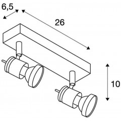 Спот з двома лампами SLV 147442