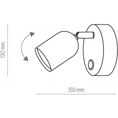 Бра спрямованого світла TK LIGHTING 3309