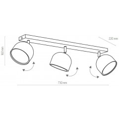 Спот з трьома лампами TK LIGHTING 3426