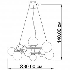 Люстра сучасна Imperium Light 1401280.05.01 Frost