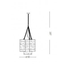 Люстра-підвіс Ideal lux 207650 Amaca SP1 D60