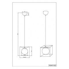 Люстра-підвіс Trio Gabbia R30401032