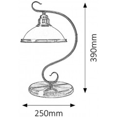 Декоративна настільна лампа Rabalux 2752 Elisett