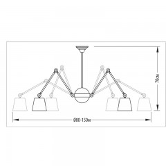 Люстра декоративна PikART 3133 SPIDER