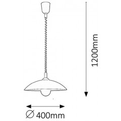 Люстра-підвіс Rabalux 4780 Round
