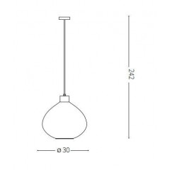 Люстра-підвіс Ideal lux 238920 Bergen-3 SP1 Fume