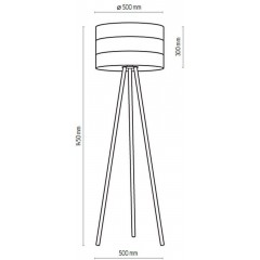 Торшер на тринозі TK LIGHTING 5055