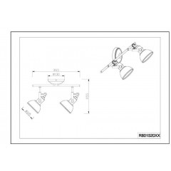 Спот з двома лампами Trio Gina R80152007