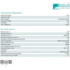 Кришталева люстра Eglo 39008 Pontedo