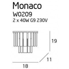 Кришталеве бра Maxlight C0209 Monaco