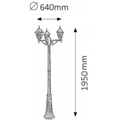 Ліхтарний стовп Rabalux 8186 Monaco