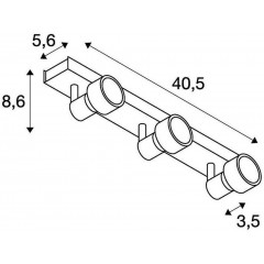 Спот з трьома лампами SLV 147381
