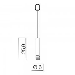 Люстра-підвіс Azzardo AZ3128 Locus L pendant (black)