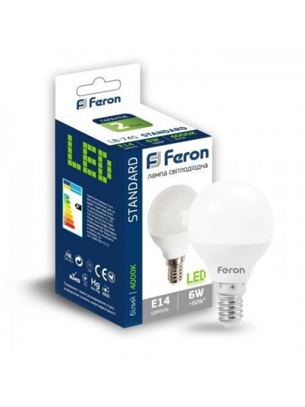 Світлодіодна лампа Feron LB-745 6W E14 4000K