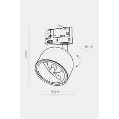 Світильник для трекової системи TK Lighting 6054