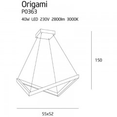 Люстра сучасна Maxlight P0363 ORIGAMI