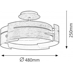 Стельовий світильник Rabalux 2216 Berbera