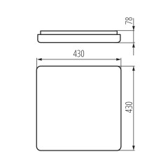 Стельовий світильник Kanlux 28722 Bigge LED 42W-WW-L