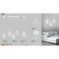 Люстра-підвіс TK lighting 1996 Diamond White