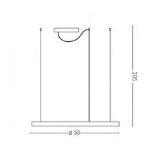 Люстра сучасна Ideal lux 229461 Oracle Slim D50 Bianco