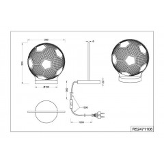 Декоративна настільна лампа Trio Ball R52471106