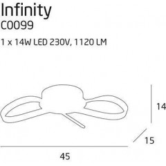 Люстра сучасна стельова Maxlight C0099 Infinity