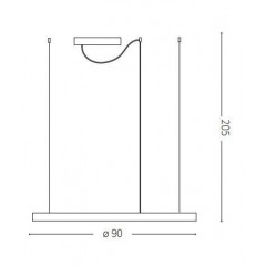 Люстра сучасна Ideal lux 229478 Oracle Slim D90 Bianco