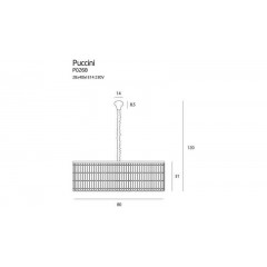 Кришталева люстра Maxlight P0268 Puccini