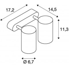 Спот з двома лампами SLV 152020